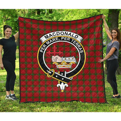 Macdonald Of Sleat Family Tartan Crest Quilt
