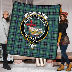MacDonald of the Isles Hunting Ancient Tartan Crest Quilt