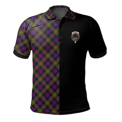 MacDonnell of Glengarry Modern Tartan Polo Shirt Half of Me - Cross Style