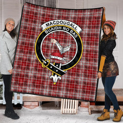 MacDougal Dress Tartan Crest Quilt