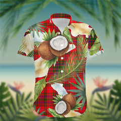 MacDougall Tartan Hawaiian Shirt Hibiscus, Coconut, Parrot, Pineapple - Tropical Garden Shirt