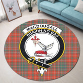 MacDougall Ancient Tartan Crest Round Rug