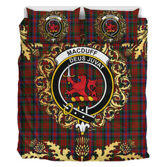 MacDuff 03 Tartan Crest Bedding Set - Golden Thistle Style