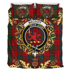 MacDuff 04 Tartan Crest Bedding Set - Golden Thistle Style