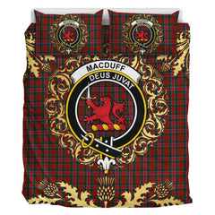 MacDuff 05 Tartan Crest Bedding Set - Golden Thistle Style