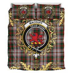 MacDuff Dress 03 Tartan Crest Bedding Set - Golden Thistle Style