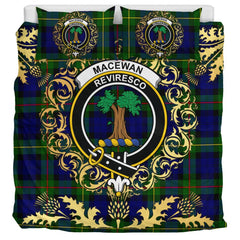 MacEwen - MacEwan 02 Tartan Crest Bedding Set - Golden Thistle Style