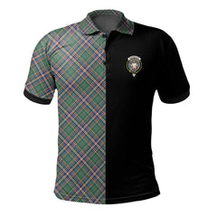 MacFarlane Hunting Ancient Tartan Polo Shirt Half of Me - Cross Style