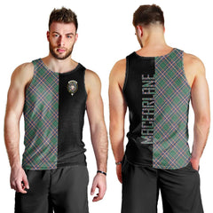 MacFarlane Hunting Ancient Tartan Crest Men's Tank Top - Cross Style