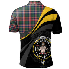 MacFarlane Hunting Modern Tartan Polo Shirt - Royal Coat Of Arms Style