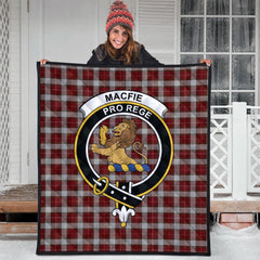 MacFie Dress Tartan Crest Quilt