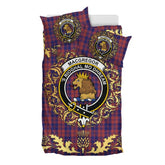 MacGregor of Glengyle Tartan Crest Bedding Set - Golden Thistle Style