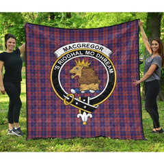 MacGregor of Glengyle Tartan Crest Quilt