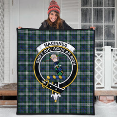 MacInnes Dress Tartan Crest Quilt