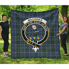 MacInnes Modern Tartan Crest Quilt