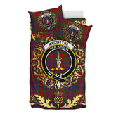 MacIntyre 02 Tartan Crest Bedding Set - Golden Thistle Style