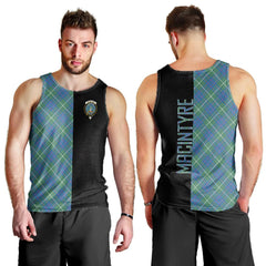 MacIntyre Hunting Ancient Tartan Crest Men's Tank Top - Cross Style