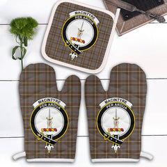 MacIntyre Hunting Weathered Tartan Crest Oven Mitt And Pot Holder (2 Oven Mitts + 1 Pot Holder)