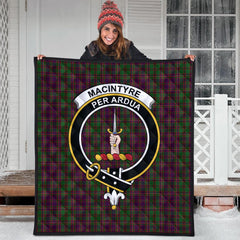 MacIntyre and Glenorchy Tartan Crest Quilt
