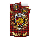 MacIver 02 Tartan Crest Bedding Set - Golden Thistle Style