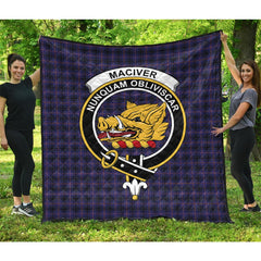 MacIver of Strome Tartan Crest Quilt