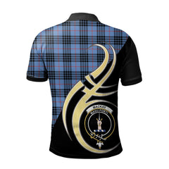 MacKay Blue Tartan Polo Shirt - Believe In Me Style