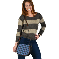 MacKay Blue Tartan Saddle Handbags