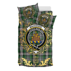 MacKenzie Hastie Tartan Crest Bedding Set - Golden Thistle Style