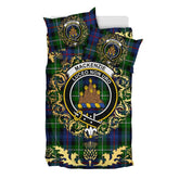 MacKenzie Modern Tartan Crest Bedding Set - Golden Thistle Style