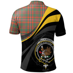 MacKinnon Ancient Tartan Polo Shirt - Royal Coat Of Arms Style