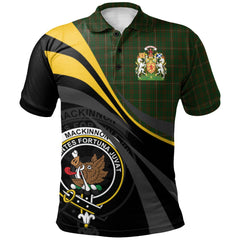 MacKinnon Hunting Tartan Polo Shirt - Royal Coat Of Arms Style