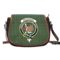 MacKinnon Hunting Tartan Crest Saddle Handbags