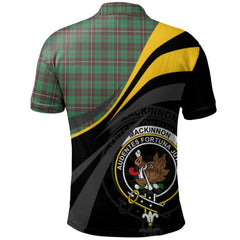 MacKinnon Hunting Ancient Tartan Polo Shirt - Royal Coat Of Arms Style