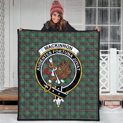 MacKinnon Hunting Ancient Tartan Crest Quilt