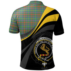 MacKintosh Hunting Ancient Tartan Polo Shirt - Royal Coat Of Arms Style