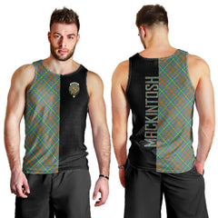 MacKintosh Hunting Ancient Tartan Crest Men's Tank Top - Cross Style