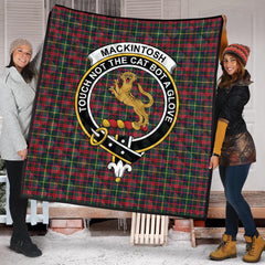 MacKintosh Hunting Modern Tartan Crest Quilt
