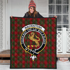 MacKintosh Red Tartan Crest Quilt