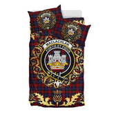 MacLachlan Tartan Crest Bedding Set - Golden Thistle Style