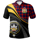 MacLachlan Modern Tartan Polo Shirt - Royal Coat Of Arms Style