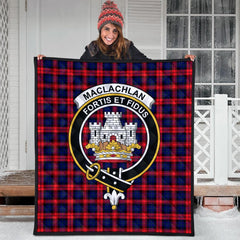 MacLachlan Modern Tartan Crest Quilt