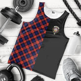 MacLachlan Modern Tartan Crest Men's Tank Top - Cross Style