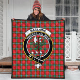 MacLaine of Loch Buie Tartan Crest Quilt