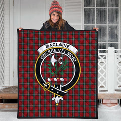 MacLaine of Lochbuie Coburn Tartan Crest Quilt