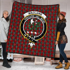 MacLaine of Lochbuie Coburn Tartan Crest Quilt