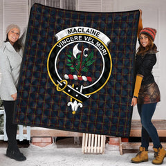 MacLaine of Lochbuie Hunting Tartan Crest Quilt