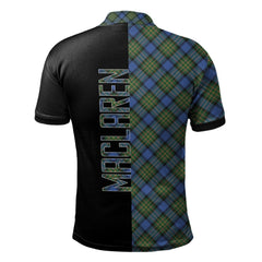 MacLaren Ancient Tartan Polo Shirt Half of Me - Cross Style