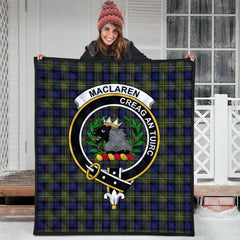 MacLaren Modern Tartan Crest Quilt