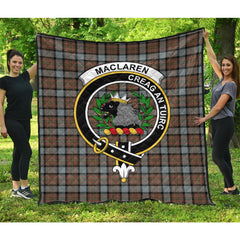 MacLaren Weathered Tartan Crest Quilt