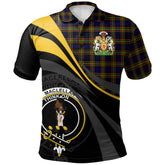 MacLellan Modern Tartan Polo Shirt - Royal Coat Of Arms Style